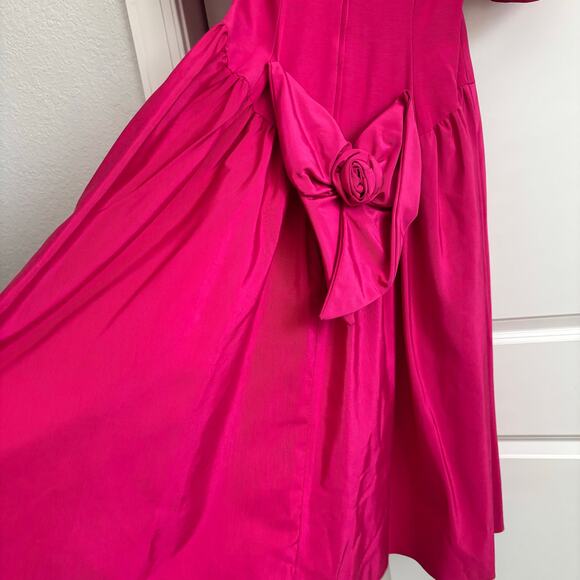 Vintage Time & Eternity Sharon Atkin 1980's Pink Puff Princess Gown 10 Prom - Picture 9 of 16